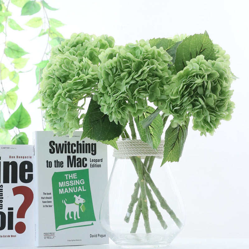 19 Inch Real Touch Hydrangea Stems, 20 Pcs Bulk Artificial Flowers for Floral Arrangements