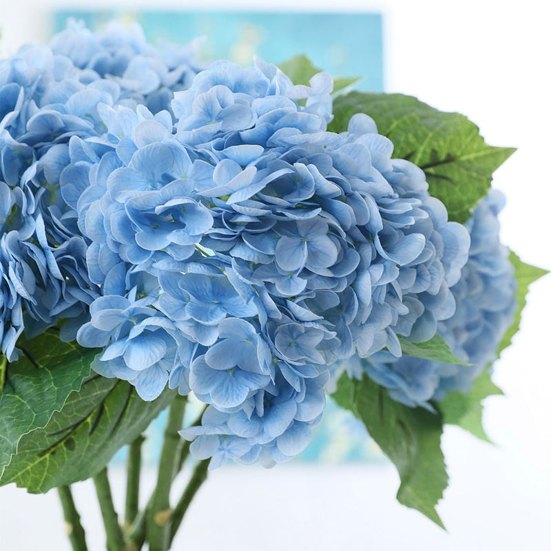 19 Inch Real Touch Hydrangea Stems, 20 Pcs Bulk Artificial Flowers for Floral Arrangements