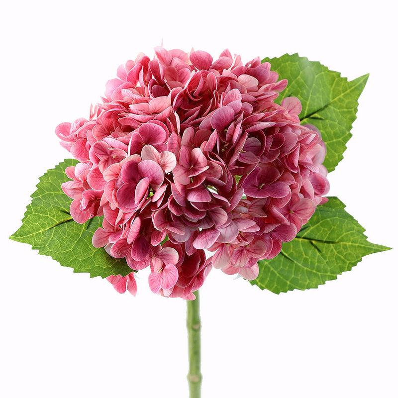 19 Inch Real Touch Hydrangea Stems, 20 Pcs Bulk Artificial Flowers for Floral Arrangements