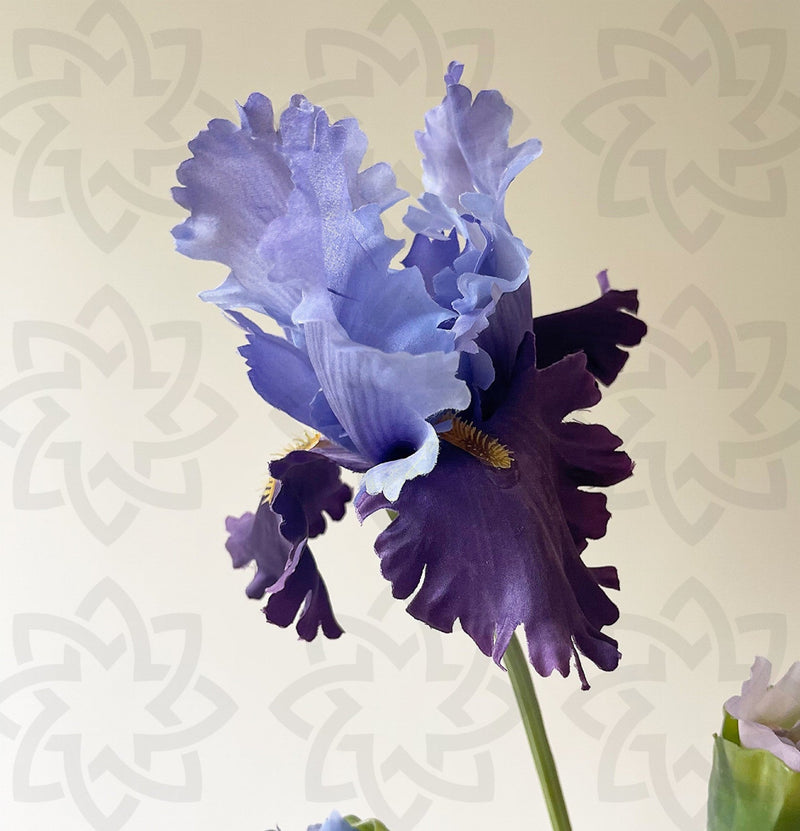 31 Inch Artificial Iris Flower Stem Silk Bulk Wholesale