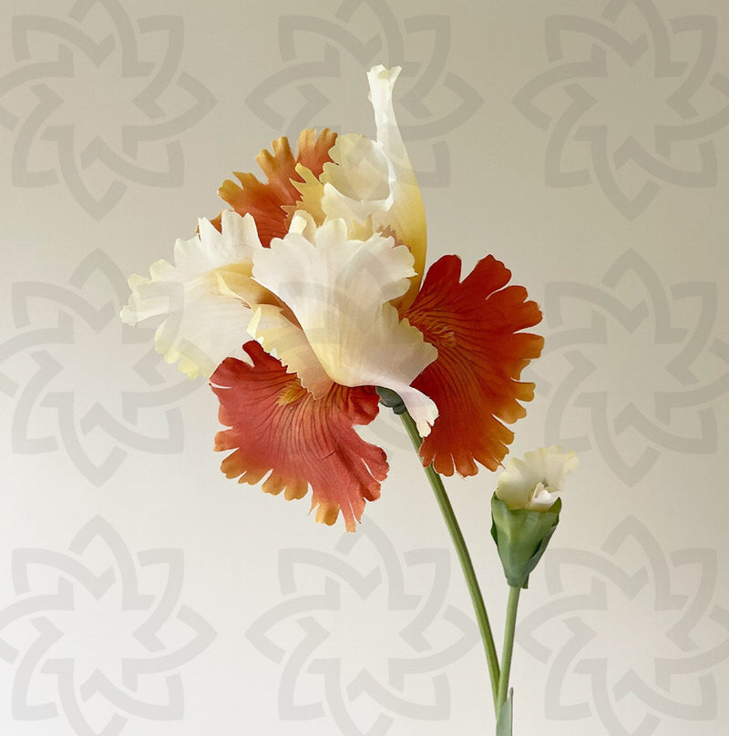 31 Inch Artificial Iris Flower Stem Silk Bulk Wholesale