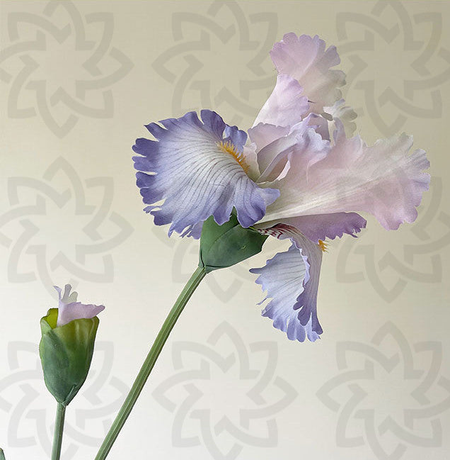 31 Inch Artificial Iris Flower Stem Silk Bulk Wholesale