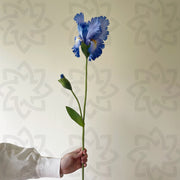 31 Inch Artificial Iris Flower Stem Silk Bulk Wholesale