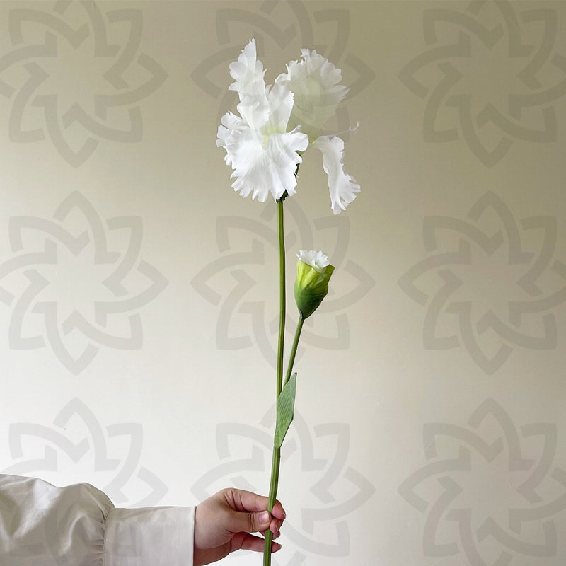 31 Inch Artificial Iris Flower Stem Silk Bulk Wholesale