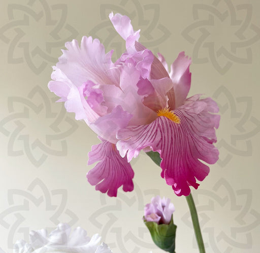 31 Inch Artificial Iris Flower Stem Silk Bulk Wholesale