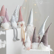 Light Up Christmas Faceless Gnome Doll Ornament, 12 Inch, Bulk Holiday Party Decoration, 6 Pcs