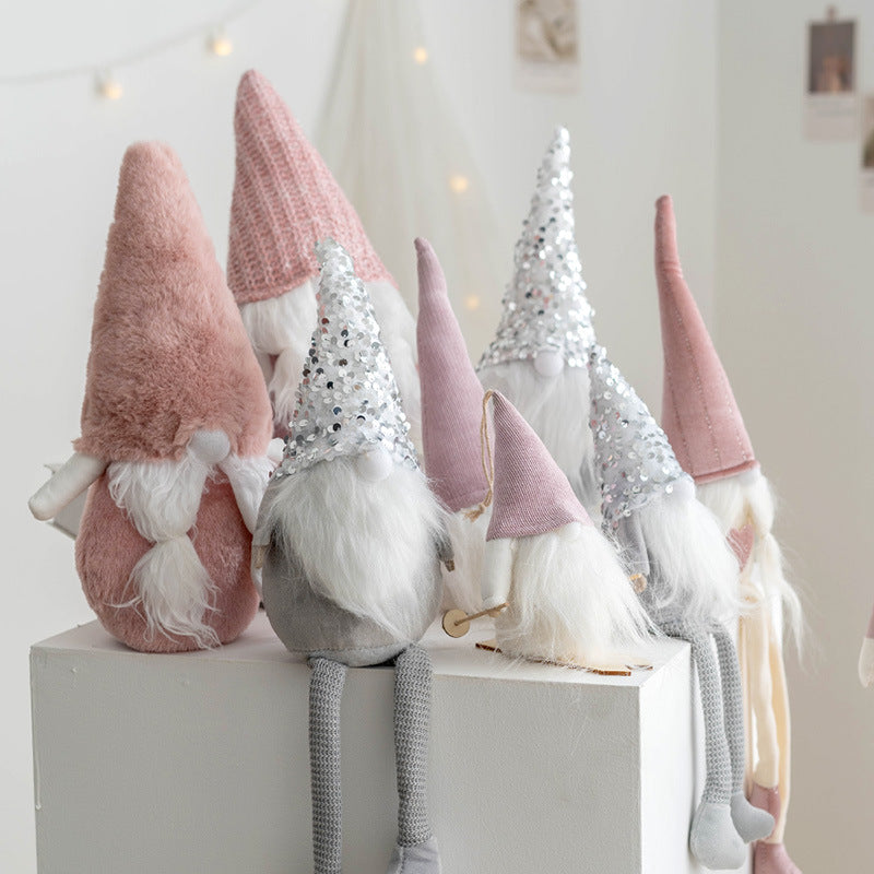 Light Up Christmas Faceless Gnome Doll Ornament, 12 Inch, Bulk Holiday Party Decoration, 6 Pcs