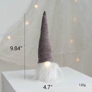 Light Up Christmas Faceless Gnome Doll Ornament, 12 Inch, Bulk Holiday Party Decoration, 6 Pcs