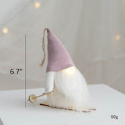 Light Up Christmas Faceless Gnome Doll Ornament, 12 Inch, Bulk Holiday Party Decoration, 6 Pcs