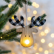 Light Up Snowman Elk Pendant LED Christmas Tree Hanging Ornament Christmas Party Decor Bulk Pack