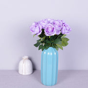 10 Pcs Artificial Silk Roses Bouquet, Bionic Flannel, for Floral Arrangement & Decor
