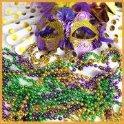 33 Inch Mardi Gras Beads String Garland Bulk for Crafts Wholesale