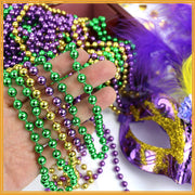 33 Inch Mardi Gras Beads String Garland Bulk for Crafts Wholesale