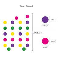 Bulk 2 Set Mardi Gras Party Supplies Props Paper Garland Latex Balloons Paper Fan Tissue Paper Tassel Garland Holiday Decor Wholesale