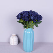 10 Pcs Artificial Silk Roses Bouquet, Bionic Flannel, for Floral Arrangement & Decor