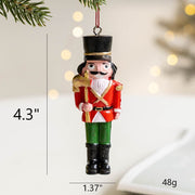 Nutcracker Soldier Doll Pendant Christmas Tree Hanging Ornament Holiday Party Decor Bulk Set