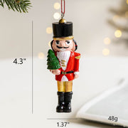 Nutcracker Soldier Doll Pendant Christmas Tree Hanging Ornament Holiday Party Decor Bulk Set