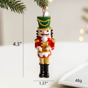 Nutcracker Soldier Doll Pendant Christmas Tree Hanging Ornament Holiday Party Decor Bulk Set