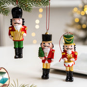 Nutcracker Soldier Doll Pendant Christmas Tree Hanging Ornament Holiday Party Decor Bulk Set