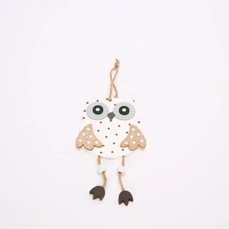 10 Pcs Owl Hanging Ornaments with Rope for Christmas Holiday Decoration