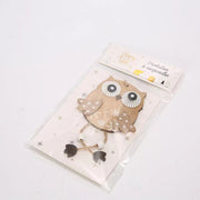 10 Pcs Owl Hanging Ornaments with Rope for Christmas Holiday Decoration