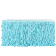 Bulk Rainbow Tulle Table Skirt Curly Willow Tutu Table Skirt for Birthday Party Wedding Baby Shower Tables Decor Wholesale