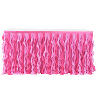 Bulk Rainbow Tulle Table Skirt Curly Willow Tutu Table Skirt for Birthday Party Wedding Baby Shower Tables Decor Wholesale