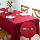 Bulk Rectangle Tablecloth Waterproof Fabric Decorative Table Cover for Dining Kitchen Wholesale