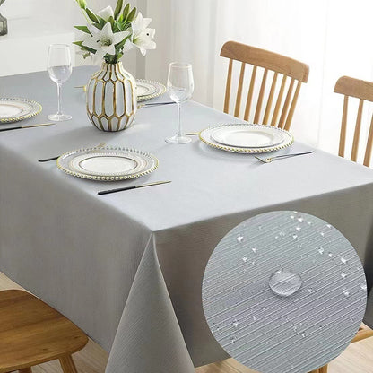 Bulk Rectangle Tablecloth Waterproof Fabric Decorative Table Cover for Dining Kitchen Wholesale