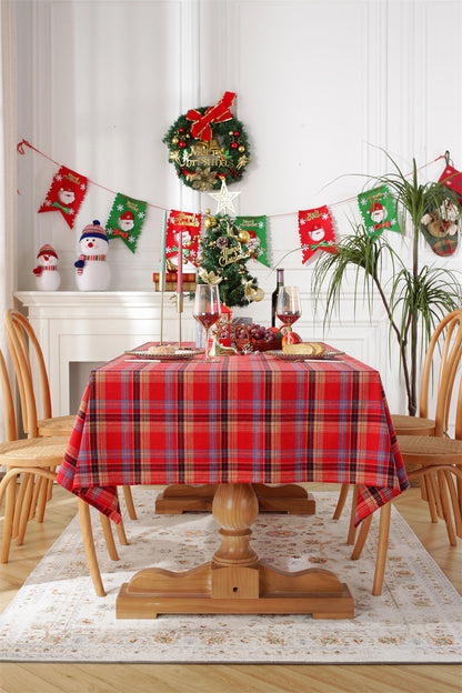 Bulk Red Green Plaid Tablecloths for Christmas Party Decor Wholesale