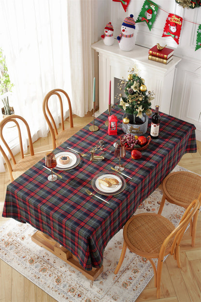 Bulk Red Green Plaid Tablecloths for Christmas Party Decor Wholesale