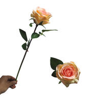 Wedding Outdoor Garden Floral Backdrop Exclusive Rose Stems - 16" Bendable Silk Decor for Venue Styling