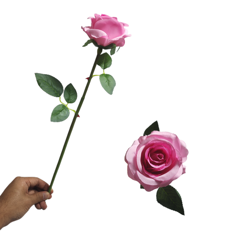 10 Pcs Artificial Silk Rose Stems, 12 Inch, Red, Wholesale Bouquet Flowers