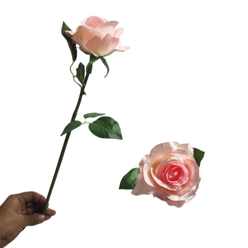 10 Pcs Artificial Silk Rose Stems, 12 Inch, Red, Wholesale Bouquet Flowers