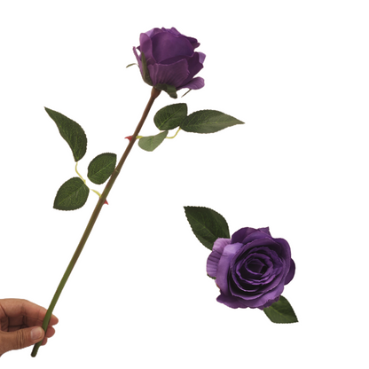 Wedding Outdoor Garden Floral Backdrop Exclusive Rose Stems - 16" Bendable Silk Decor for Venue Styling