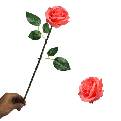 Wedding Outdoor Garden Floral Backdrop Exclusive Rose Stems - 16" Bendable Silk Decor for Venue Styling