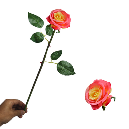 Wedding Outdoor Garden Floral Backdrop Exclusive Rose Stems - 16" Bendable Silk Decor for Venue Styling