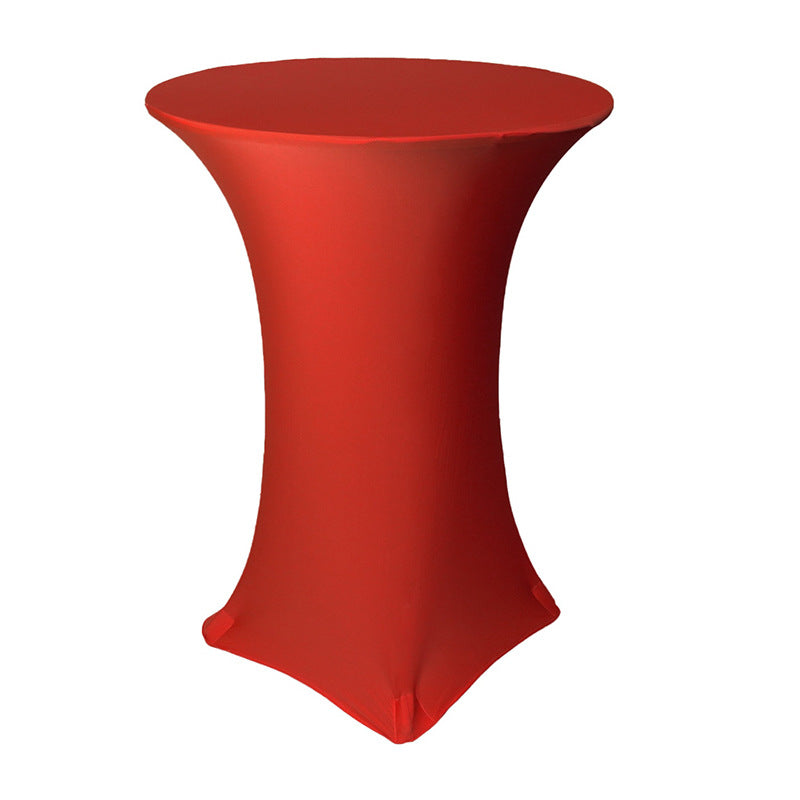 Bulk Round Elastic Tablecloth for Bar Wedding Cocktail Party Banquet Table Cover Wholesale
