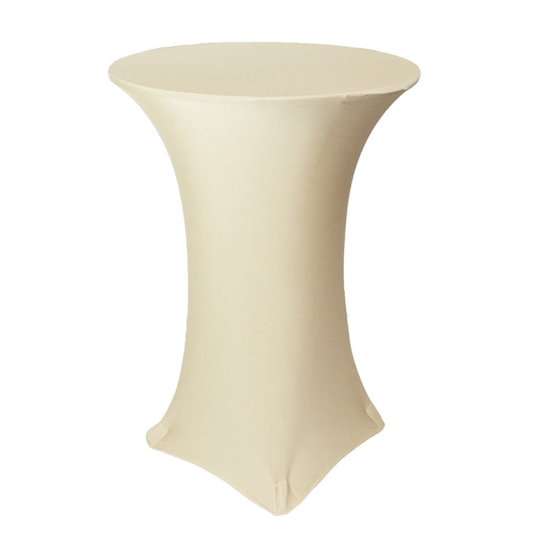 Bulk Round Elastic Tablecloth for Bar Wedding Cocktail Party Banquet Table Cover Wholesale