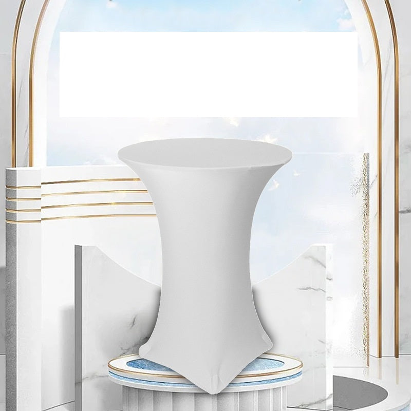 Bulk Round Elastic Tablecloth for Bar Wedding Cocktail Party Banquet Table Cover Wholesale