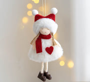 Santa Claus Snowman Elk Plush Pendant Ornaments 3 Pcs Christmas Tree Hanging Decor