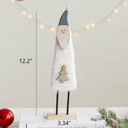 Santa Claus Snowman Elk Wool Felt Tabletop Centerpiece Decorations Christmas Ornaments Bulk Set