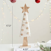 Santa Claus Snowman Elk Wool Felt Tabletop Centerpiece Decorations Christmas Ornaments Bulk Set