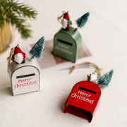 Santa Mailbox Pendant Ornament 10 Pcs Christmas Tree Hanging Decor Holiday Party