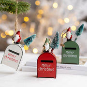 Santa Mailbox Pendant Ornament 10 Pcs Christmas Tree Hanging Decor Holiday Party