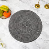 Bulk Set Of 2 Round Woven Placemats Washable Heat Insulation Table Mats Wholesale