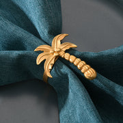 12 Pcs Artificial Coconut Tree Napkin Rings Hawaiian Luau Party Favors Bulk Set