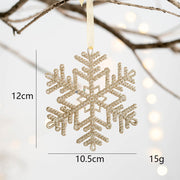 Snowflake Pendant Hanging Ornaments 12 Pcs Bulk Christmas Tree Decorations