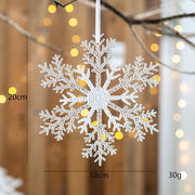 Snowflake Pendant Hanging Ornaments 12 Pcs Bulk Christmas Tree Decorations