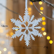 Snowflake Pendant Hanging Ornaments 12 Pcs Bulk Christmas Tree Decorations